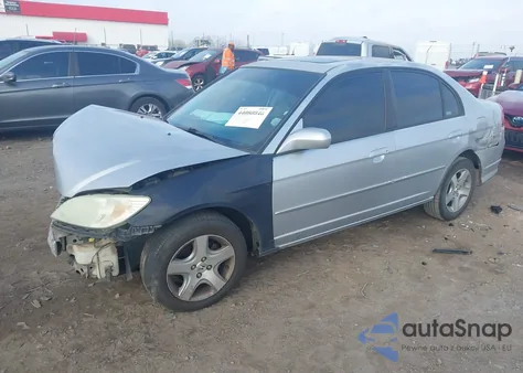 2004 Honda Civic Ex from USA, damaged, VIN 2HGES268X4H525708